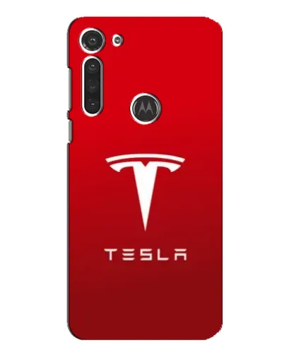 Чехол для Motorola MOTO G8 с картинкой «Tesla Red Classic»