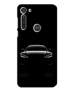 Чехол для Motorola MOTO G8 с картинкой «Силуэт Tesla Night»