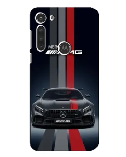Чехол для Motorola MOTO G8 с картинкой «Mercedes — белый карбон»