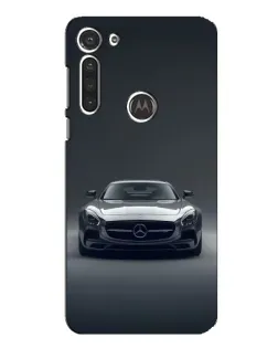 Чехол для Motorola MOTO G8 с картинкой «Mercedes на черном»