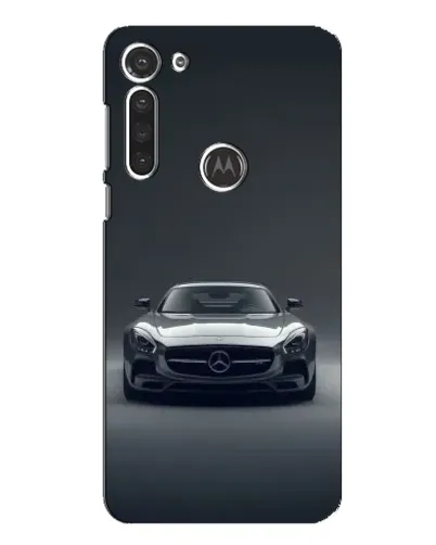 Чехол для Motorola MOTO G8 с картинкой «Mercedes на черном»
