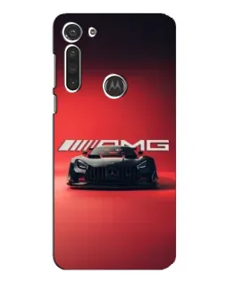 Чехол для Motorola MOTO G8 с картинкой «Mercedes AMG — красная линия»