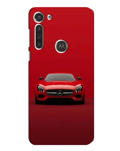 Чехол для Motorola MOTO G8 с картинкой «Красный Mercedes AMG»