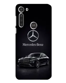 Чехол для Motorola MOTO G8 с картинкой «Mercedes — решетка радиатора»