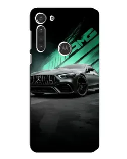 Чехол для Motorola MOTO G8 с картинкой «Темный Mercedes AMG»
