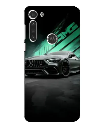 Чехол для Motorola MOTO G8 с картинкой «Темный Mercedes AMG»