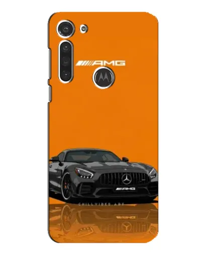 Чехол для Motorola MOTO G8 с картинкой «Оранжевый Mercedes AMG»