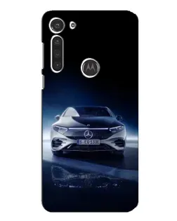 Чехол для Motorola MOTO G8 с картинкой «Ночной Mercedes EQ»