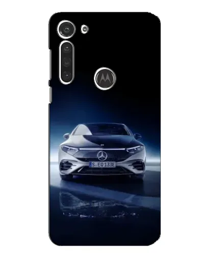 Чехол для Motorola MOTO G8 с картинкой «Ночной Mercedes EQ»