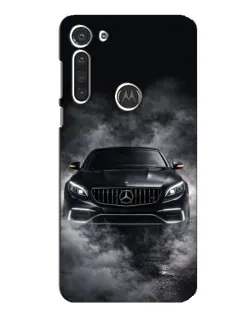 Чехол для Motorola MOTO G8 с картинкой «Mercedes в дыму»
