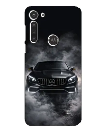 Чехол для Motorola MOTO G8 с картинкой «Mercedes в дыму»