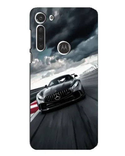 Чехол для Motorola MOTO G8 с картинкой «Гоночный Mercedes AMG»