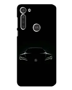 Чехол для Motorola MOTO G8 с картинкой «Mercedes — силуэт авто»