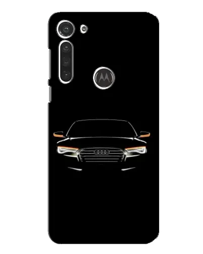 Чехол для Motorola MOTO G8 с картинкой «Audi — ночной контур»