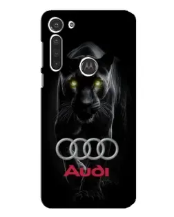 Чехол для Motorola MOTO G8 с картинкой «Пантера и Audi» Чехол для Motorola MOTO G8 с картинкой «Пантера и Audi»