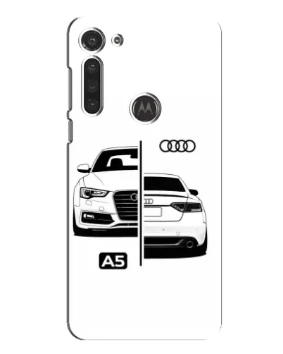 Чехол для Motorola MOTO G8 с картинкой «Audi — контрастный дизайн»