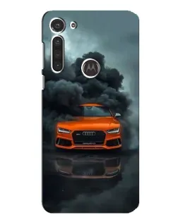 Чехол для Motorola MOTO G8 с картинкой «Audi в облаках дыма» Чехол для Motorola MOTO G8 с картинкой «Audi в облаках дыма»