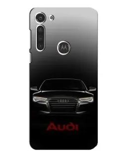 Чехол для Motorola MOTO G8 с картинкой «Audi — градиентный контур» Чехол для Motorola MOTO G8 с картинкой «Audi — градиентный контур»