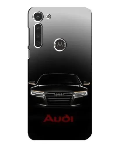 Чехол для Motorola MOTO G8 с картинкой «Audi — градиентный контур»