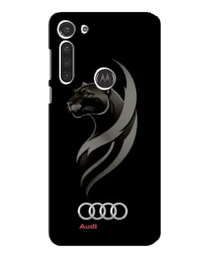 Чехол для Motorola MOTO G8 с картинкой «Графика — пантера и Audi»