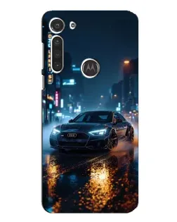 Чехол для Motorola MOTO G8 с картинкой «Ночной город и Audi» Чехол для Motorola MOTO G8 с картинкой «Ночной город и Audi»