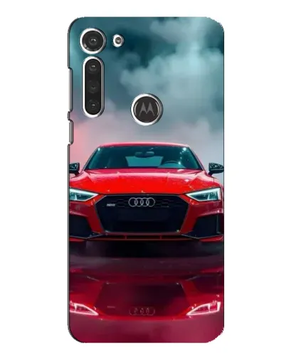 Чехол для Motorola MOTO G8 с картинкой «Audi RS — красный стиль»