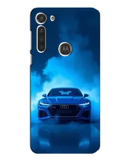 Чехол для Motorola MOTO G8 с картинкой «Audi — голубая энергия» Чехол для Motorola MOTO G8 с картинкой «Audi — голубая энергия»