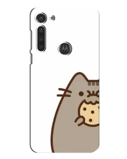 Чохол для Motorola MOTO G8 з картинкою «Пушин з печивом»