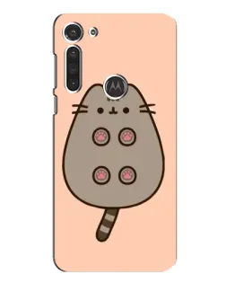 Чохол для Motorola MOTO G8 з картинкою «Пушин пузиком догори»