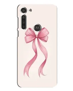 Чохол для Motorola MOTO G8 з картинкою «Рожевий бант»