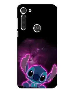 Чохол для Motorola MOTO G8 з картинкою «Неоновий Stitch»