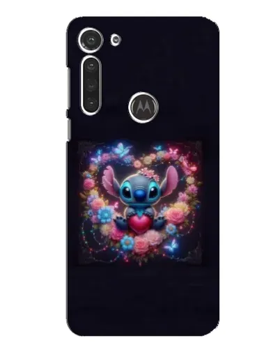 Чехол для Motorola MOTO G8 с картинкой «Stitch в цветах» Чехол для Motorola MOTO G8 с картинкой «Stitch в цветах»