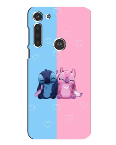 Чехол для Motorola MOTO G8 с картинкой «Stitch и Angel Love» Чехол для Motorola MOTO G8 с картинкой «Stitch и Angel Love»