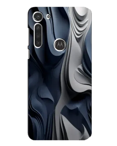 Чехол для Motorola MOTO G8 с картинкой «Объемные синие складки» Чехол для Motorola MOTO G8 с картинкой «Объемные синие складки»