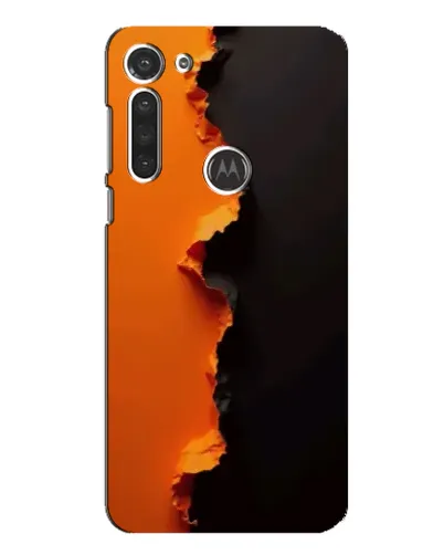 Чехол для Motorola MOTO G8 с картинкой «Оранжевый разлом» Чехол для Motorola MOTO G8 с картинкой «Оранжевый разлом»