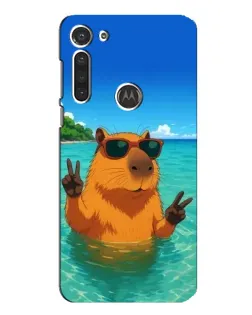 Чехол для Motorola MOTO G8 с картинкой «Морская капибара» Чехол для Motorola MOTO G8 с картинкой «Морская капибара»