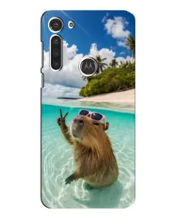 Чехол для Motorola MOTO G8 с картинкой «Капибара на море» Чехол для Motorola MOTO G8 с картинкой «Капибара на море»