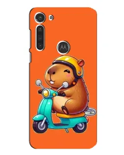 Чехол для Motorola MOTO G8 с картинкой «Капибара на скутере» Чехол для Motorola MOTO G8 с картинкой «Капибара на скутере»