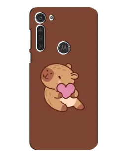Чехол для Motorola MOTO G8 с картинкой «Капибара с сердцем» Чехол для Motorola MOTO G8 с картинкой «Капибара с сердцем»