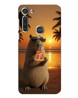 Чехол для Motorola MOTO G8 с картинкой «Капибара с пиццей» Чехол для Motorola MOTO G8 с картинкой «Капибара с пиццей»