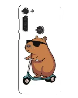 Чехол для Motorola MOTO G8 с картинкой «Капибара на самокате» Чехол для Motorola MOTO G8 с картинкой «Капибара на самокате»