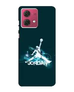 Чехол для Motorola MOTO G84 с картинкой «Jordan Blue Fire» Чехол для Motorola MOTO G84 с картинкой «Jordan Blue Fire»