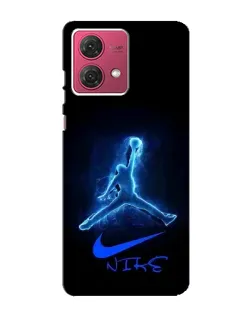 Чехол для Motorola MOTO G84 с картинкой «Jordan Neon Blue» Чехол для Motorola MOTO G84 с картинкой «Jordan Neon Blue»