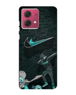 Чехол для Motorola MOTO G84 с картинкой «Спортивный арт Nike»