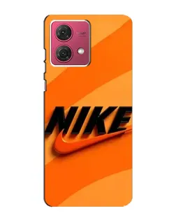 Чехол для Motorola MOTO G84 с картинкой «Оранжевый драйв Nike»