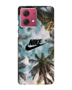 Чехол для Motorola MOTO G84 с картинкой «Тропический принт Nike»