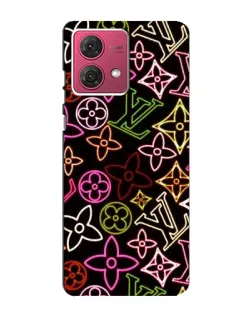 Чехол для Motorola MOTO G84 с картинкой «Неоновый микс Nike»