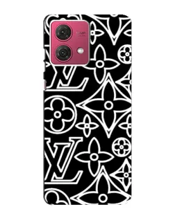 Чехол для Motorola MOTO G84 с картинкой «Черно-белый узор LV» Чехол для Motorola MOTO G84 с картинкой «Черно-белый узор LV»