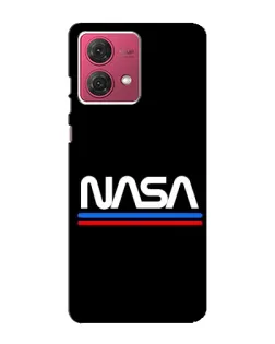 Чехол для Motorola MOTO G84 с картинкой «NASA — классика Red Blue»