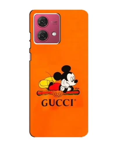 Чехол для Motorola MOTO G84 с картинкой «Микки Маус Gucci — оранж» Чехол для Motorola MOTO G84 с картинкой «Микки Маус Gucci — оранж»
